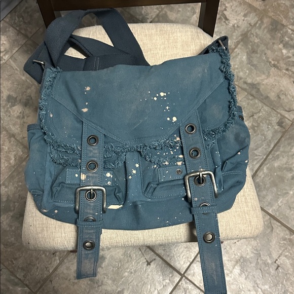 NWOT Free People Blue Crossbody Bag - Picture 4 of 7